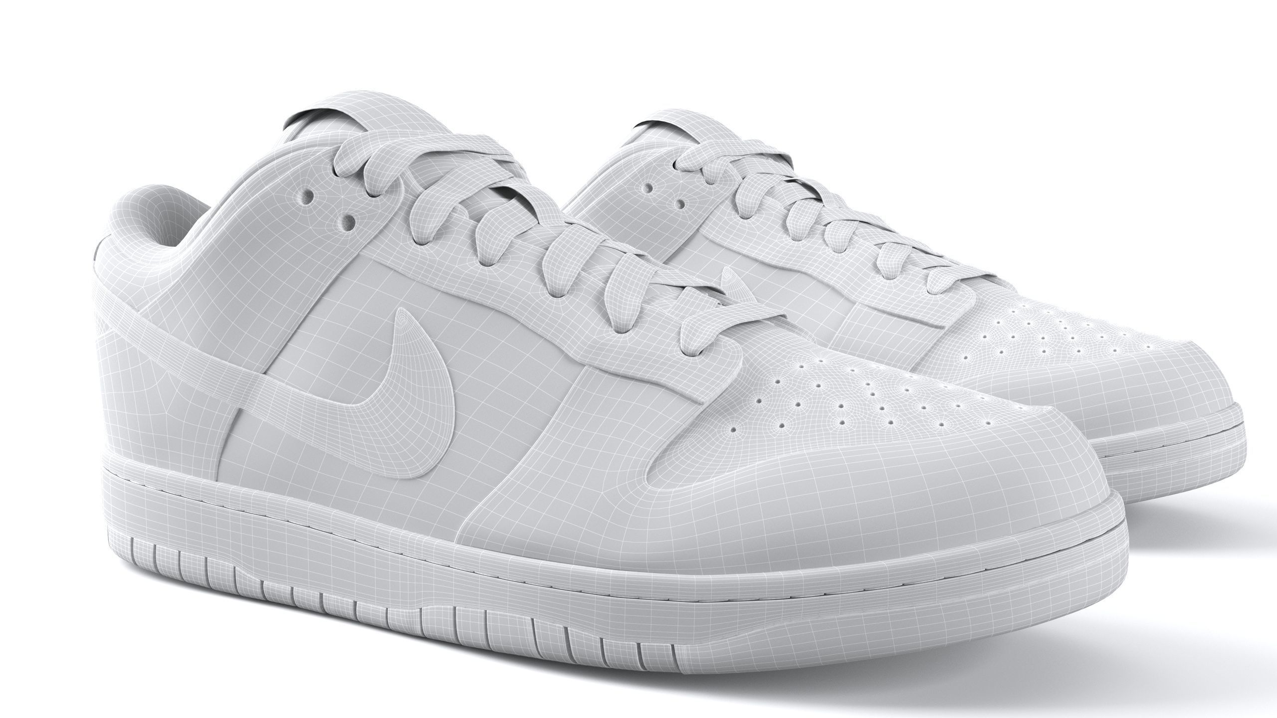 Nike Dunk Low Plum PBR Low-poly 3D model_11
