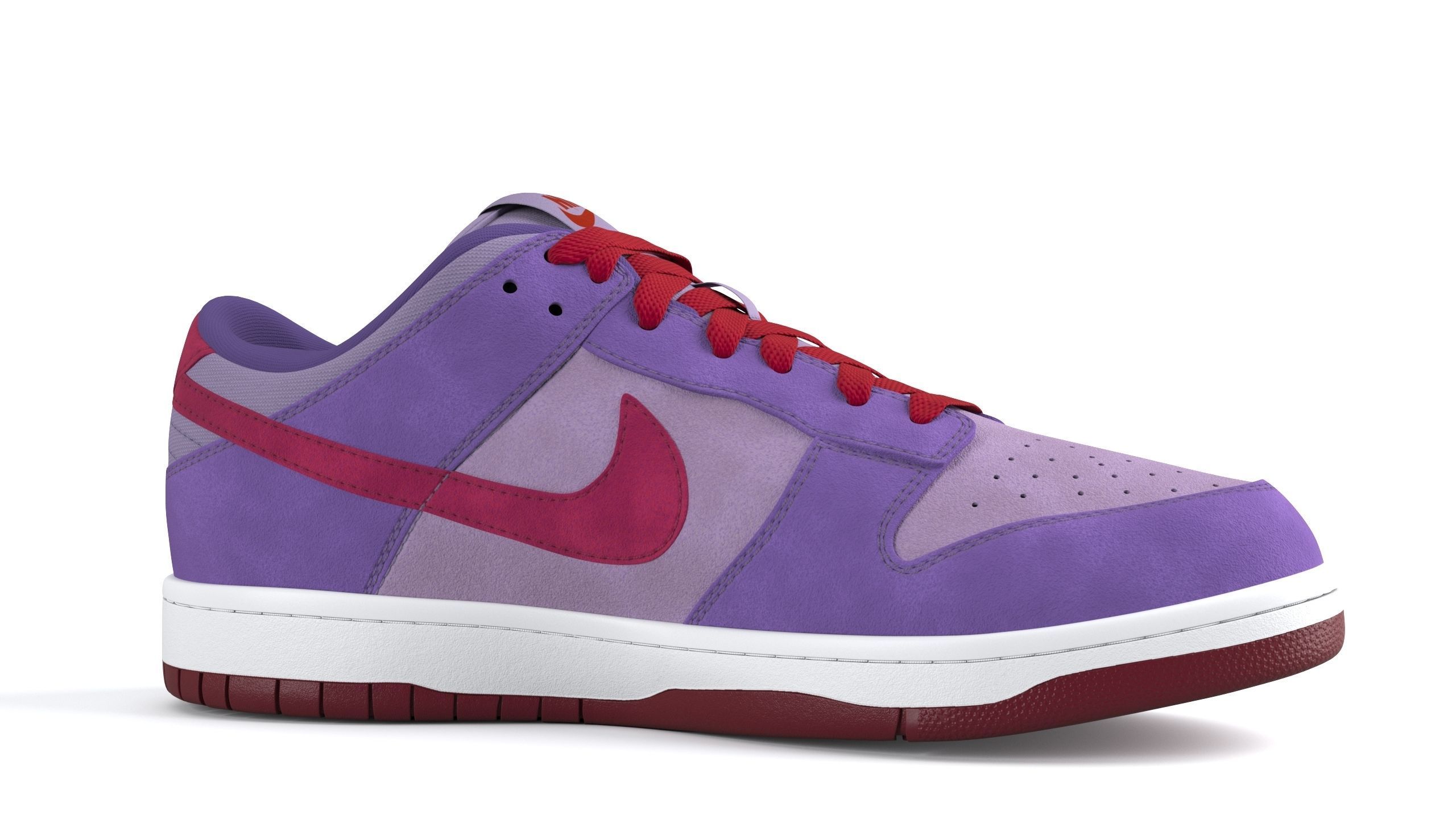 Nike Dunk Low Plum PBR Low-poly 3D model_8