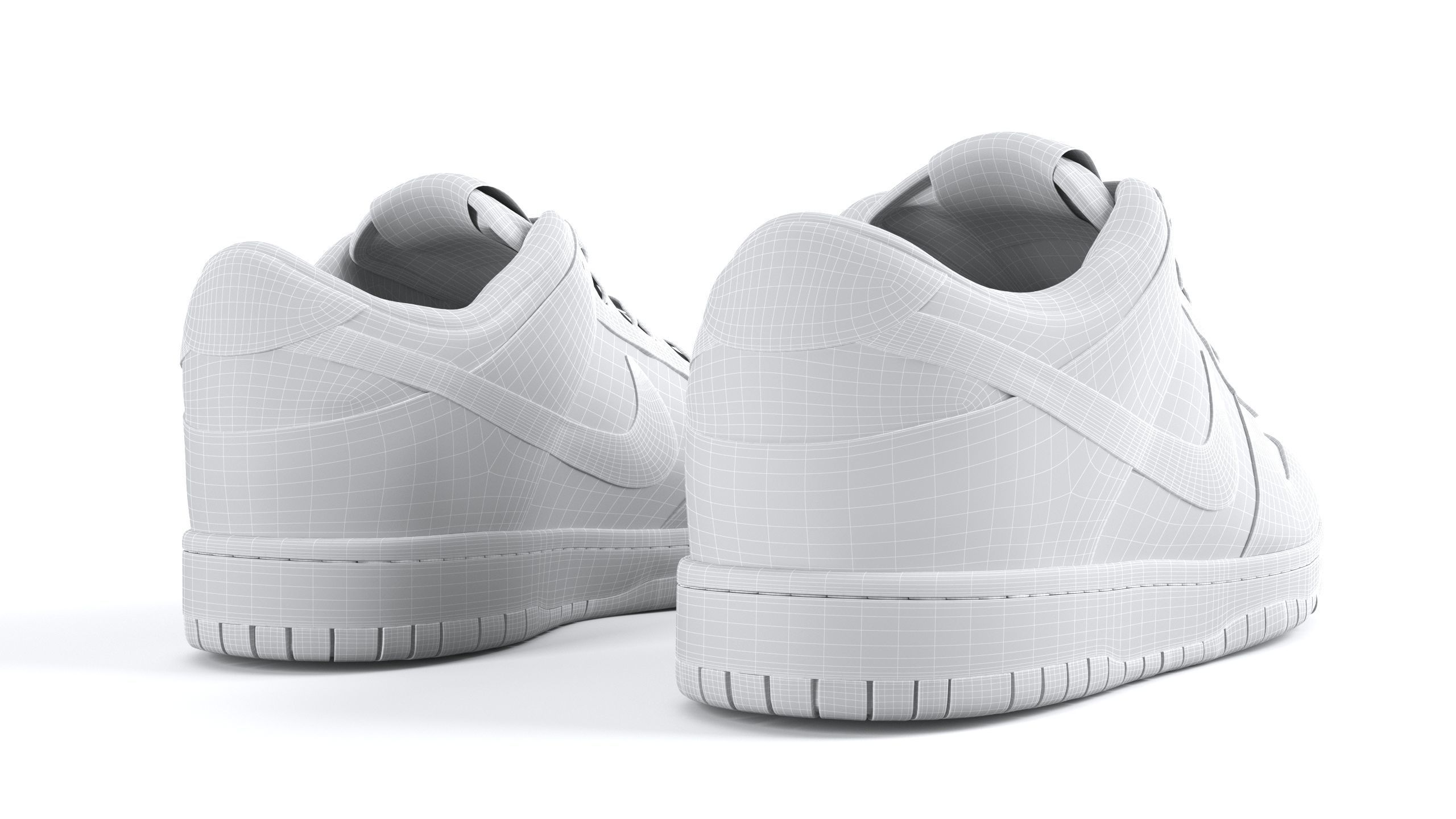 Nike Dunk Low Plum PBR Low-poly 3D model_12