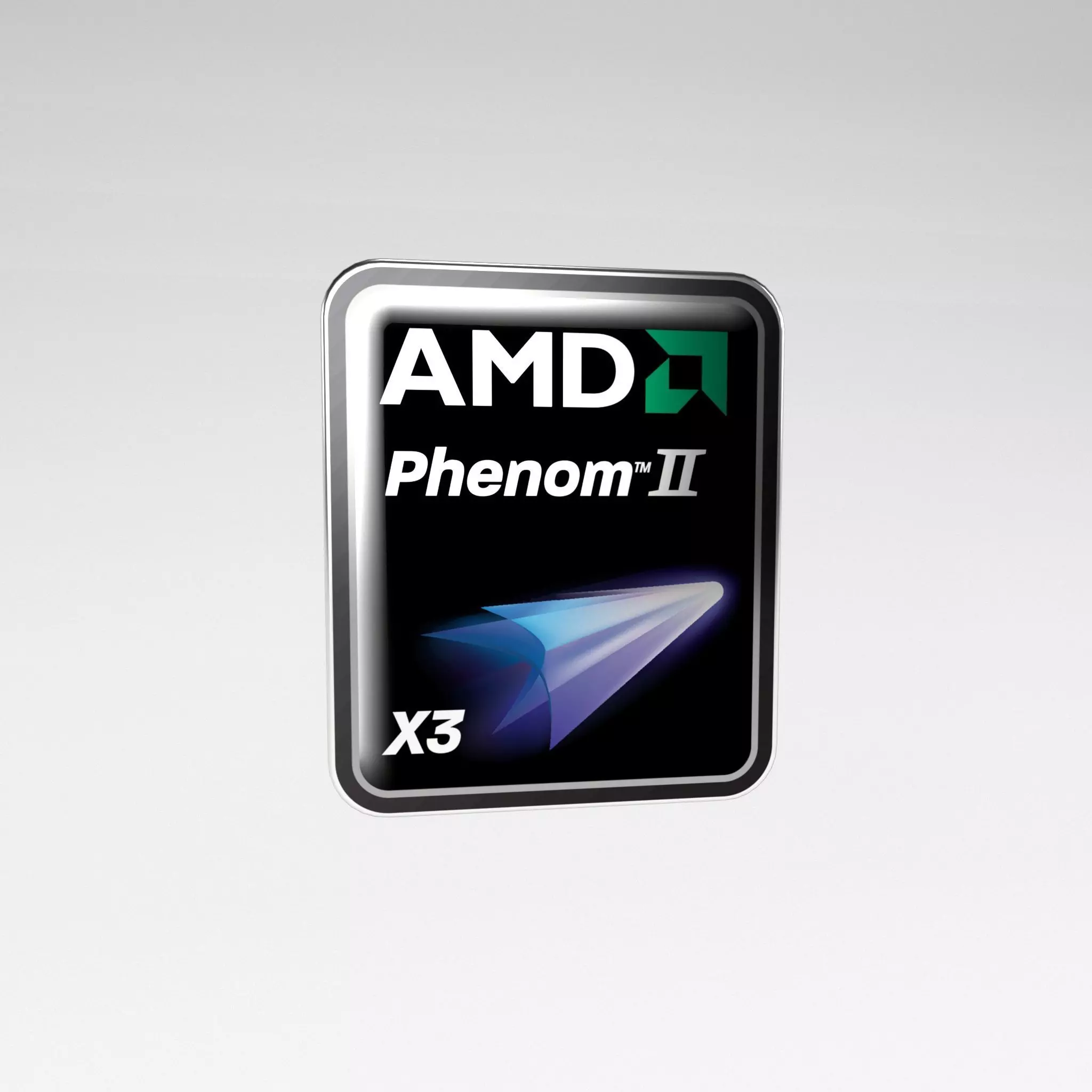 AMD Phenom 2 X3 Tag v4 001 Low-poly 3D model