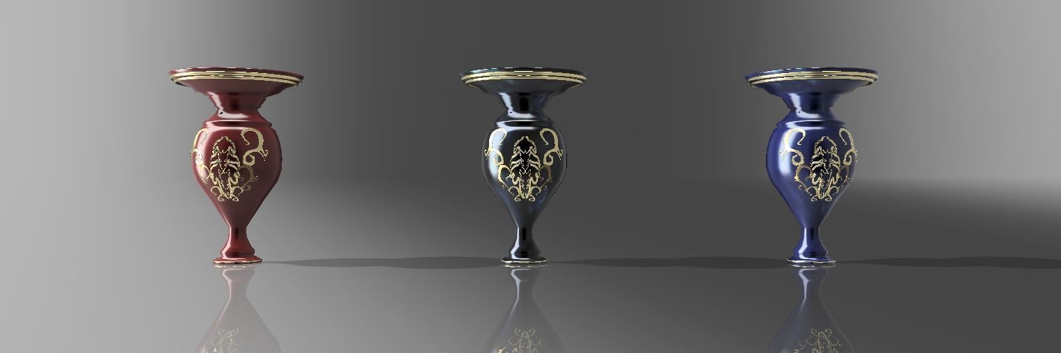 Classic vase version 2 3D model_2