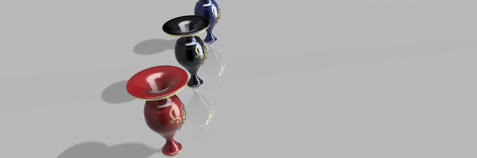 Classic vase version 2 3D model_8