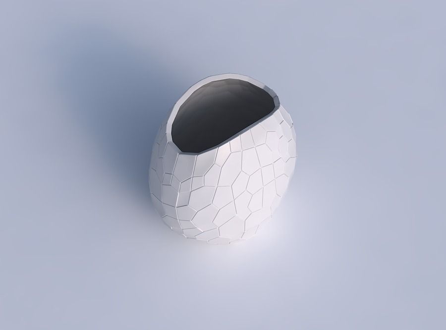 Bowl compressed with fine organic cells 3D print model_1