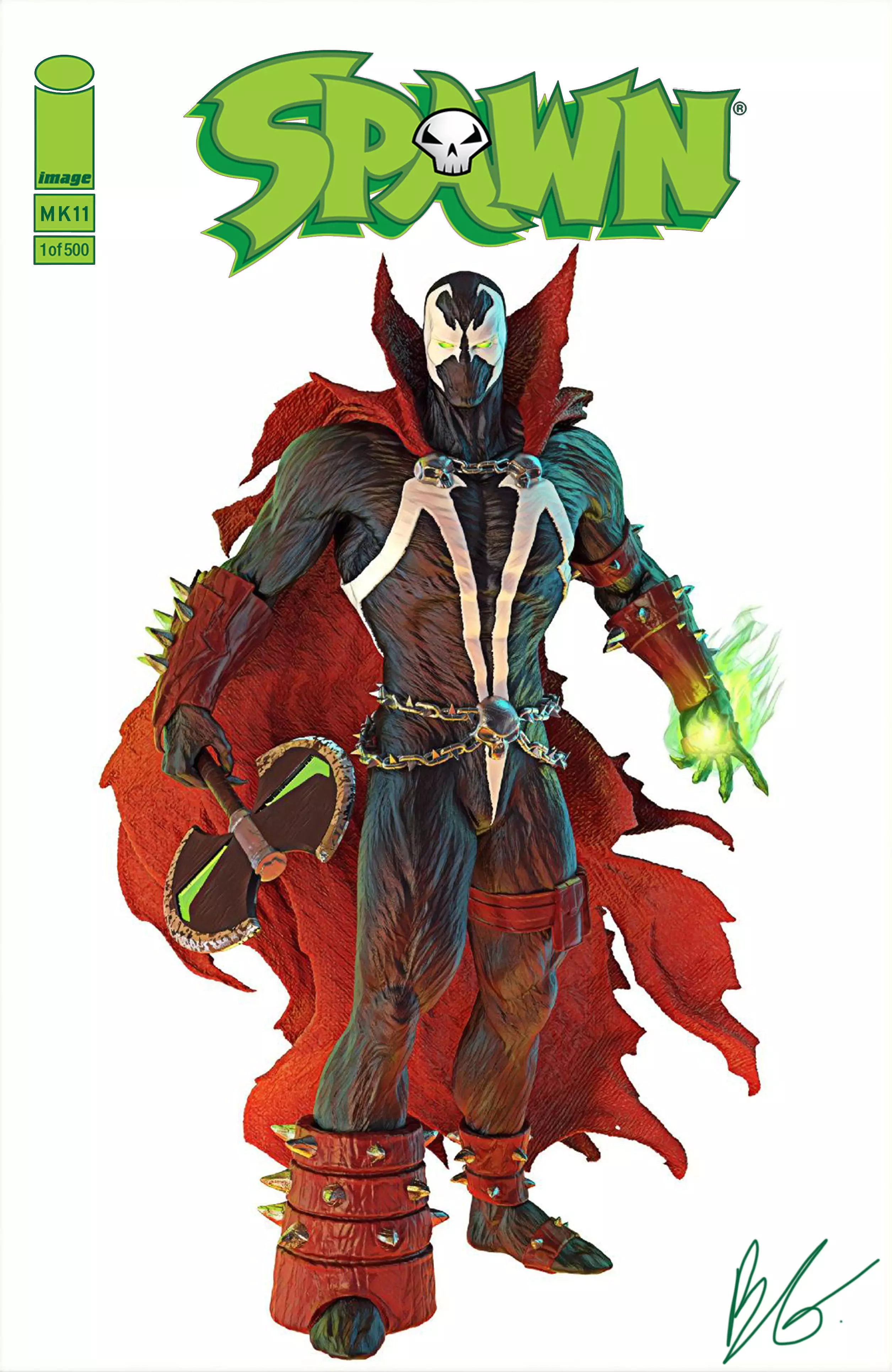 Spawn MK11 Fan Art Statue 3D print model