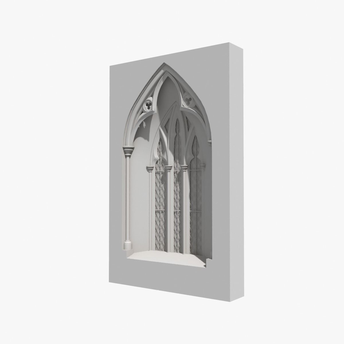 06 Medieval Gothic Windows 3D Model Collection_5