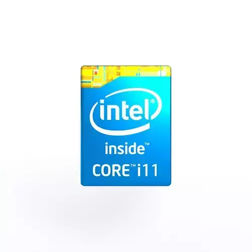 Intel CPU Tag i11 v1 001 Low-poly 3D model