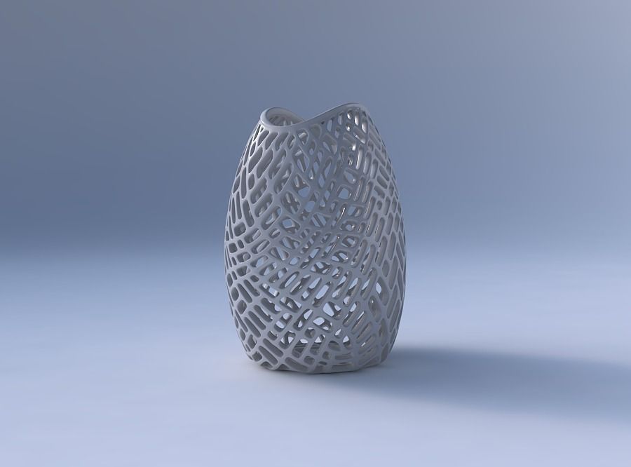 Bowl compressed with lattice tiles 3D print model_4