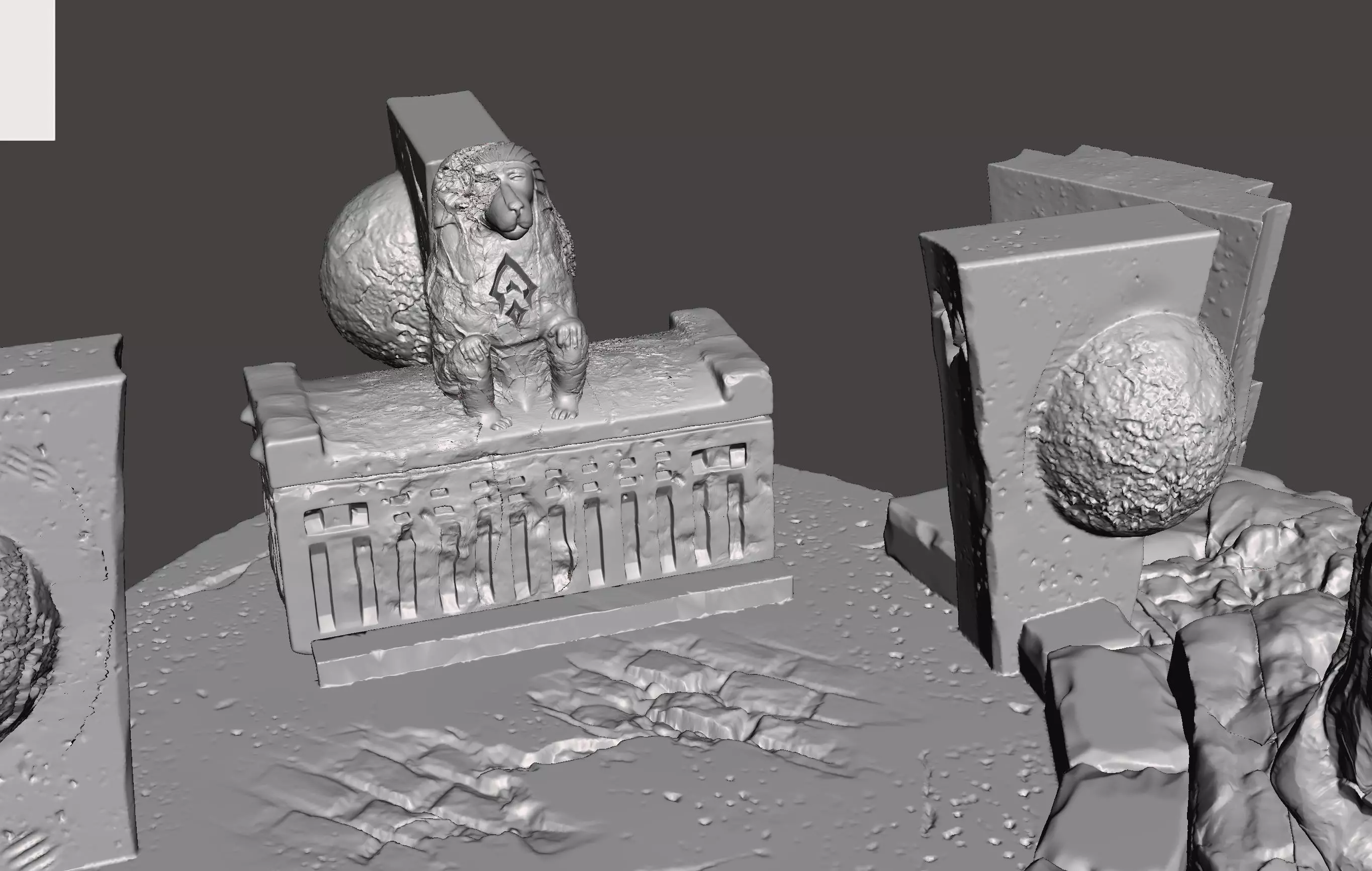 The Sorcerer Tomb 3D print model