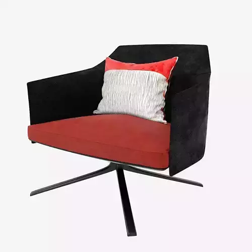 Arm Chair Low-poly 3D model