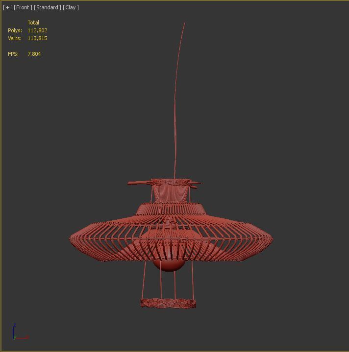Rattan lamp bamboo 29 3D model_2