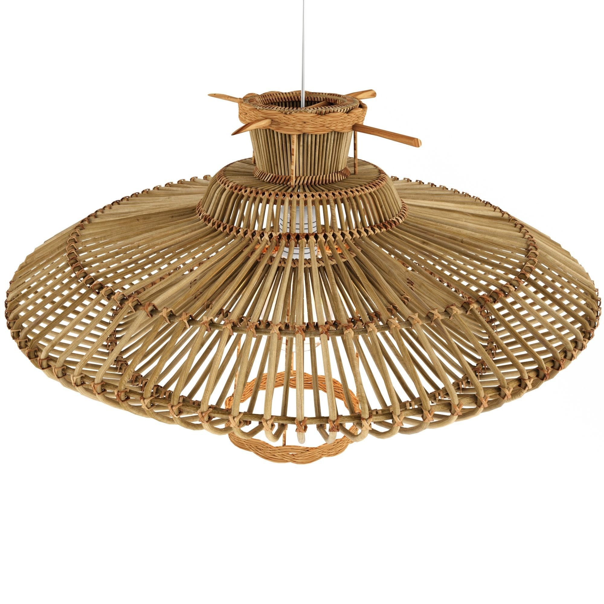 Rattan lamp bamboo 29 3D model_1