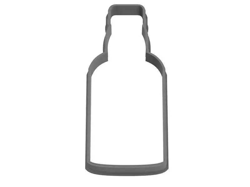 0100 Bottle 3 cookie cutter 3D print model