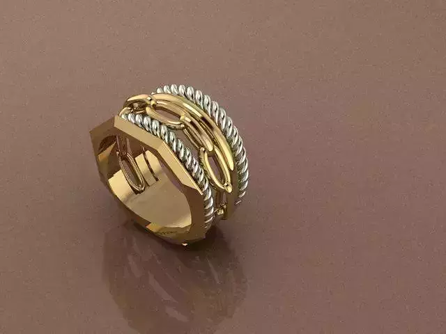 gold ring - jewelry - 3D file