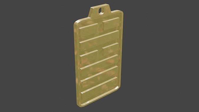 rgd xu hexagram pendant 3D print model