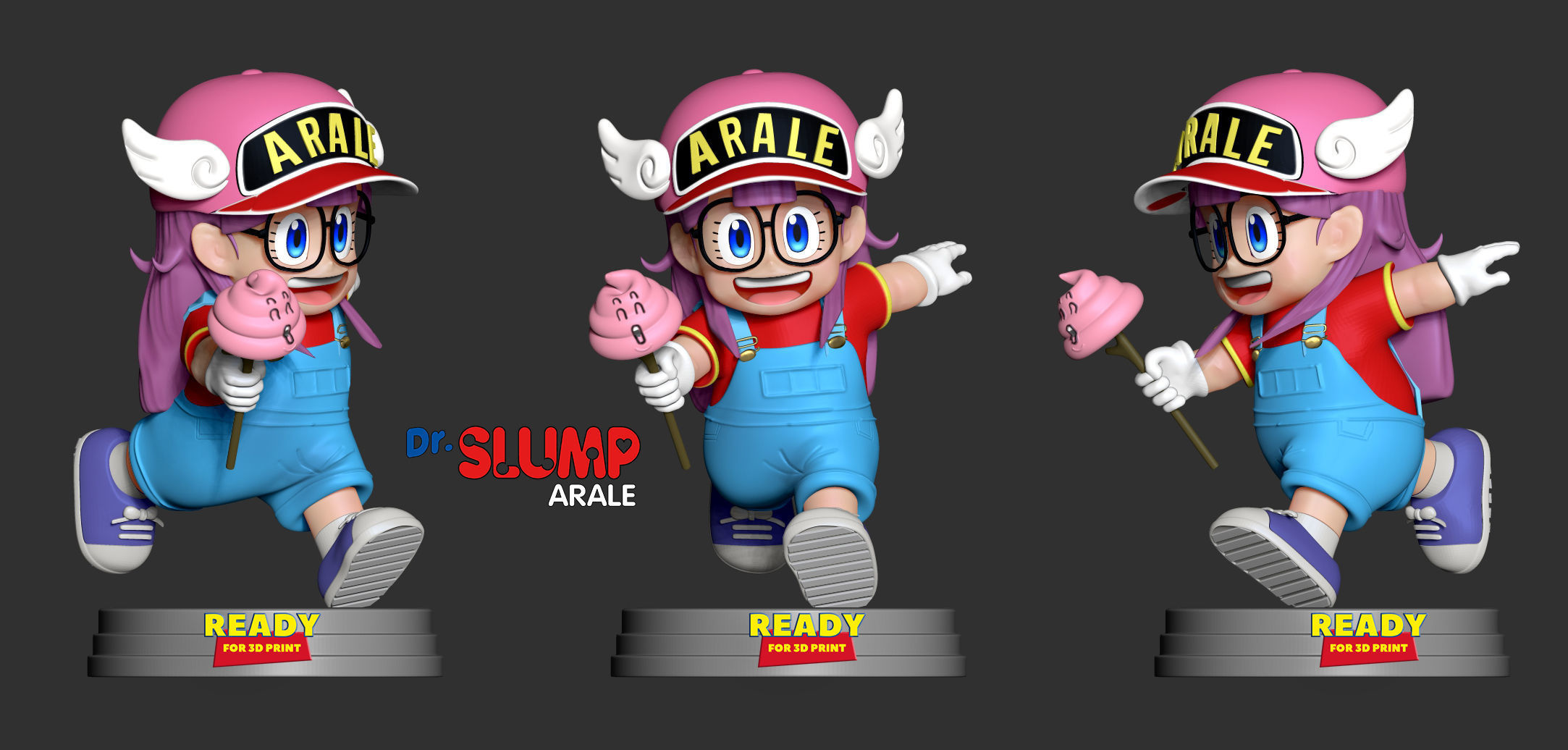 Arale - Dr Slump Fanart 3D model 3D printable | CGTrader