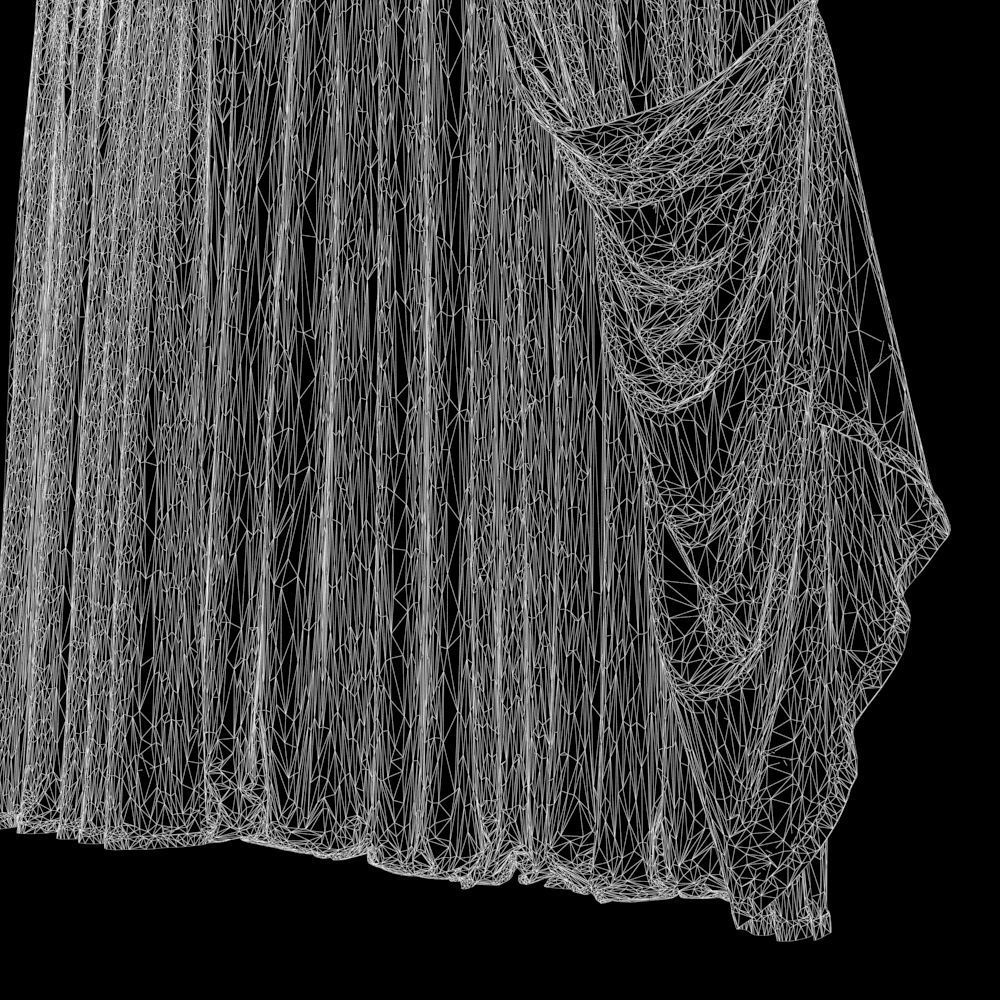 Curtain Grey-22 3D model_5