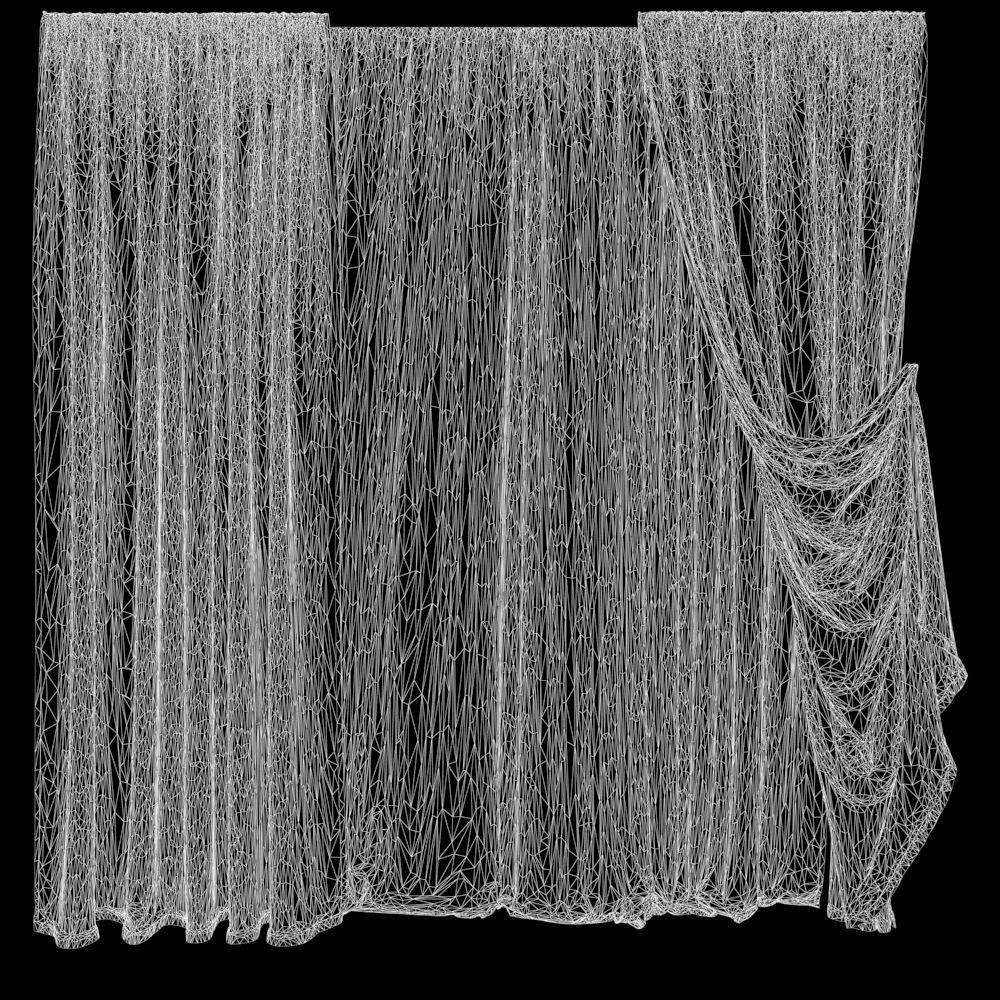 Curtain Grey-22 3D model_3