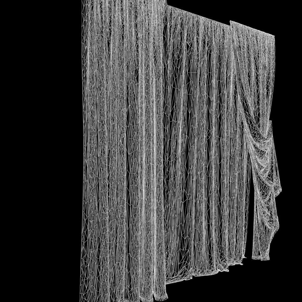 Curtain Grey-22 3D model_4