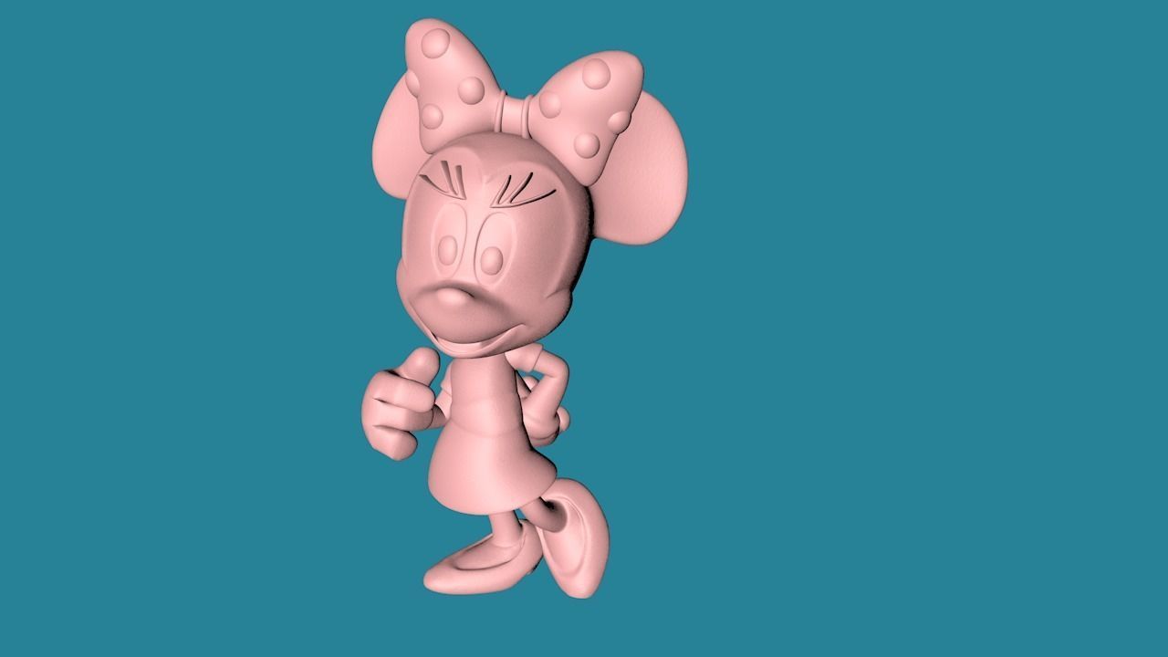 Minnie Mouse 3D model_2