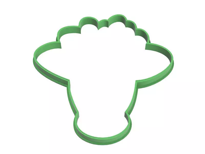 0102 Bouquet of flowers cookie cutter 3D print model