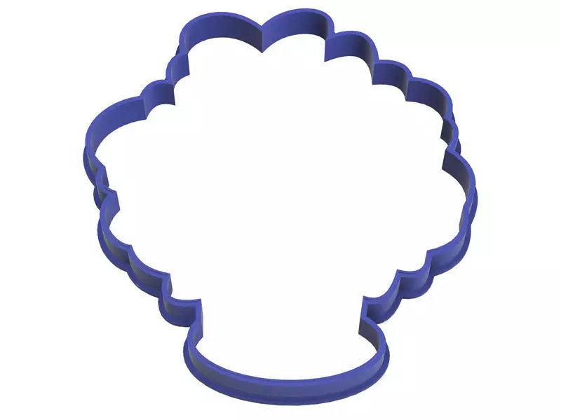 0103 Bouquet of flowers cookie cutter 3D print model