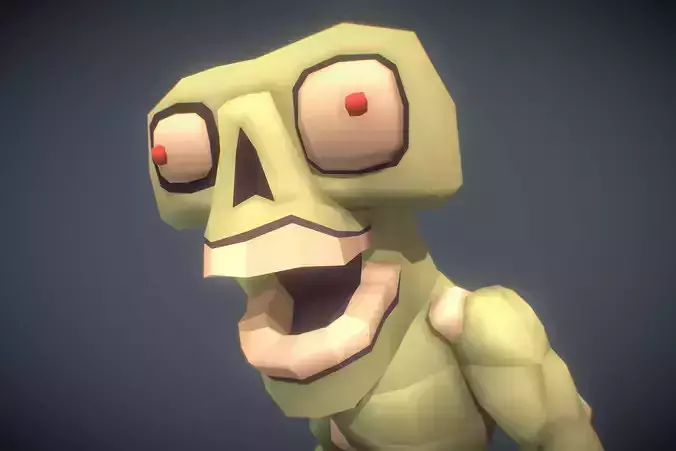 Zombie Commoner - Proto Series Low-poly 3D model