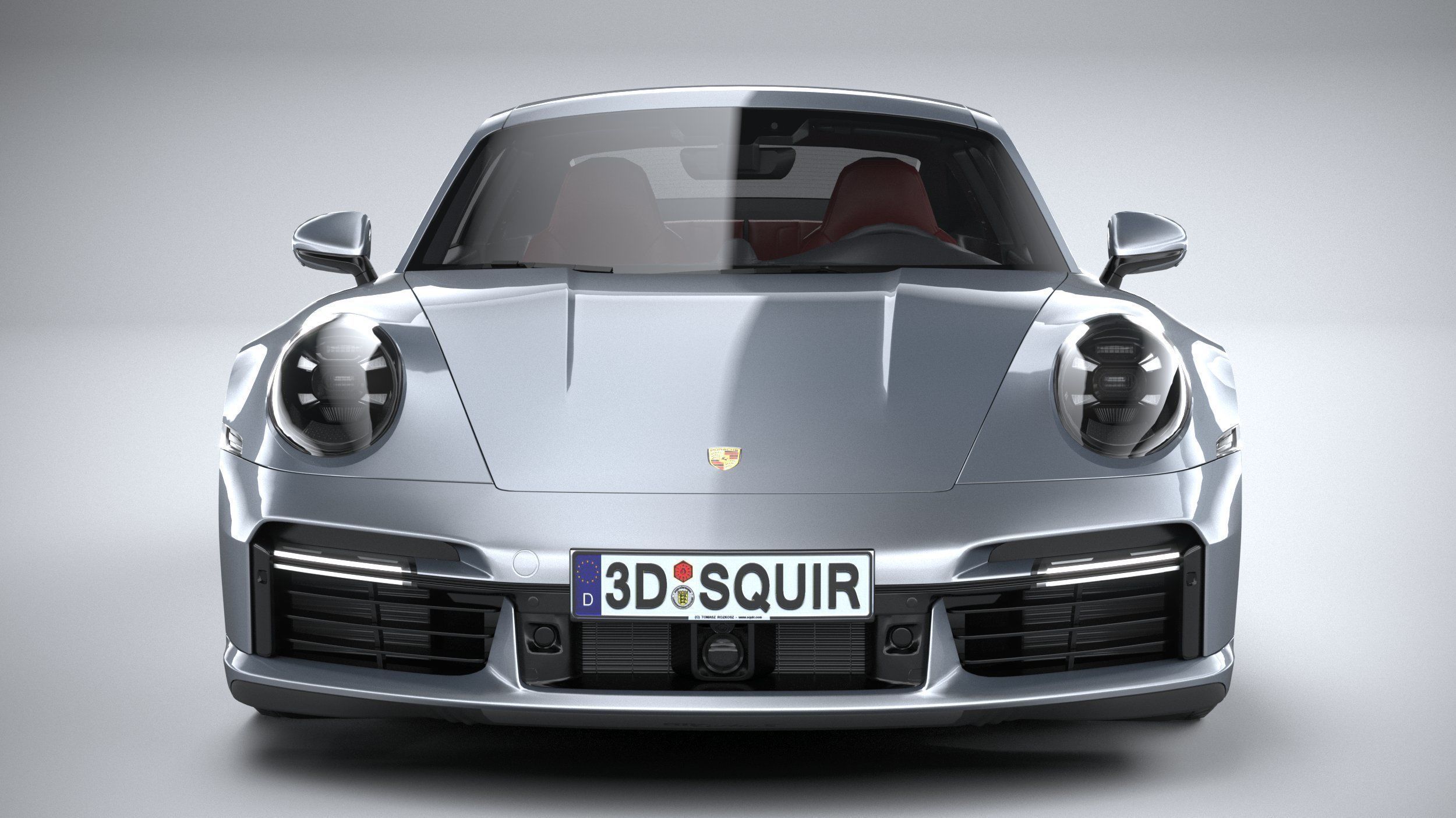 Porsche 911 Turbo S 2021 lowpoly Low-poly 3D model_13