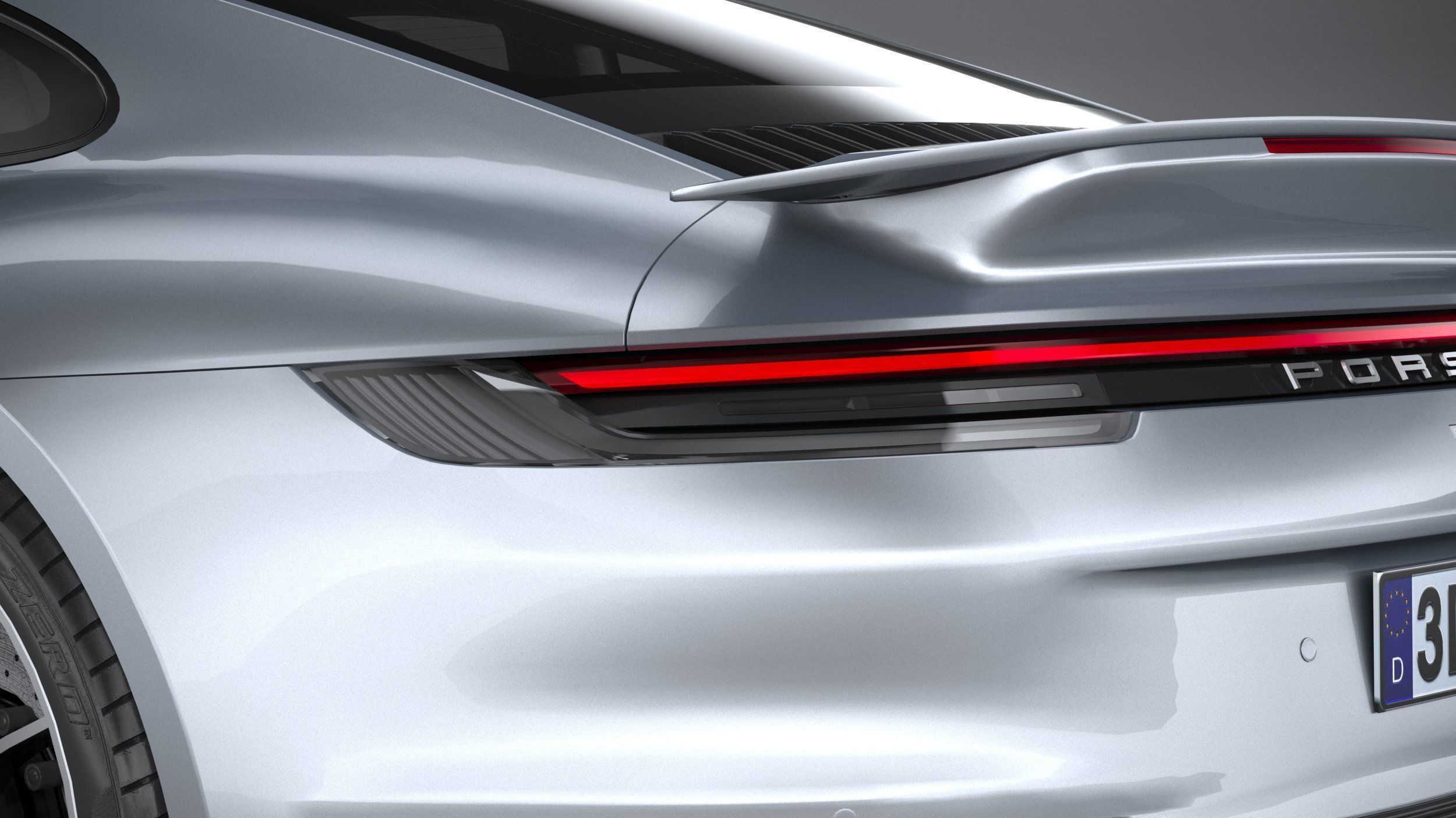 Porsche 911 Turbo S 2021 lowpoly Low-poly 3D model_15