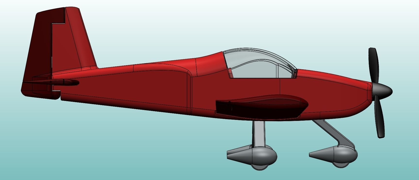 AirCraft RV-14A - print model 3D print model_5