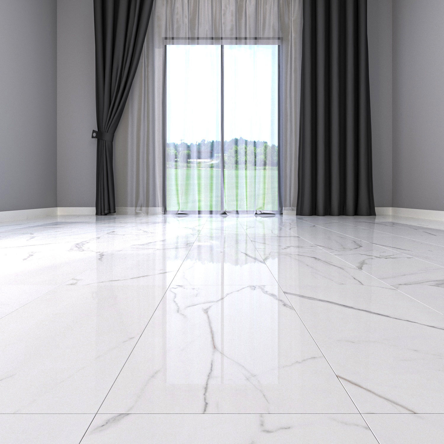 Marble Floor Afyon White Set 5 Texture_4