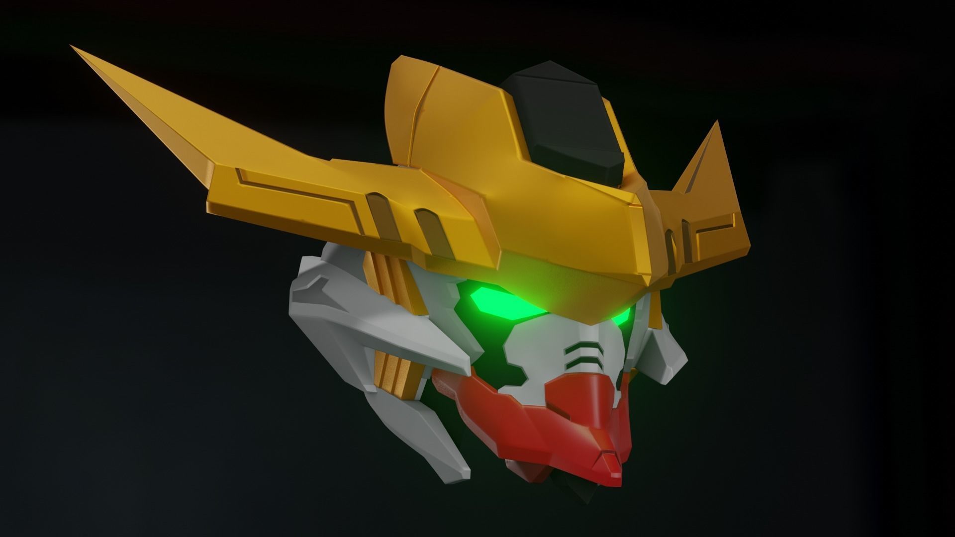 Barbatos Helmet Rex and FREE Mask version 3D print model_1