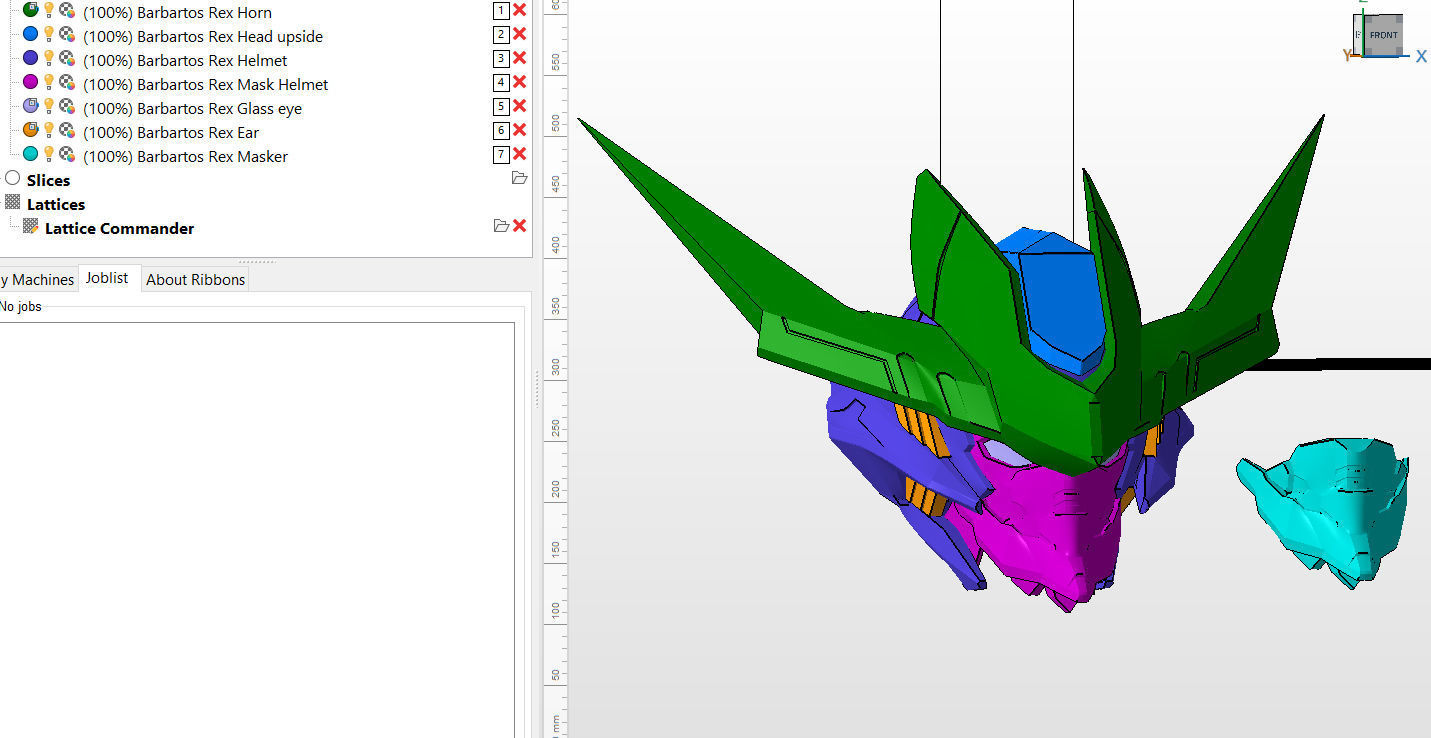 Barbatos Helmet Rex and FREE Mask version 3D print model_3