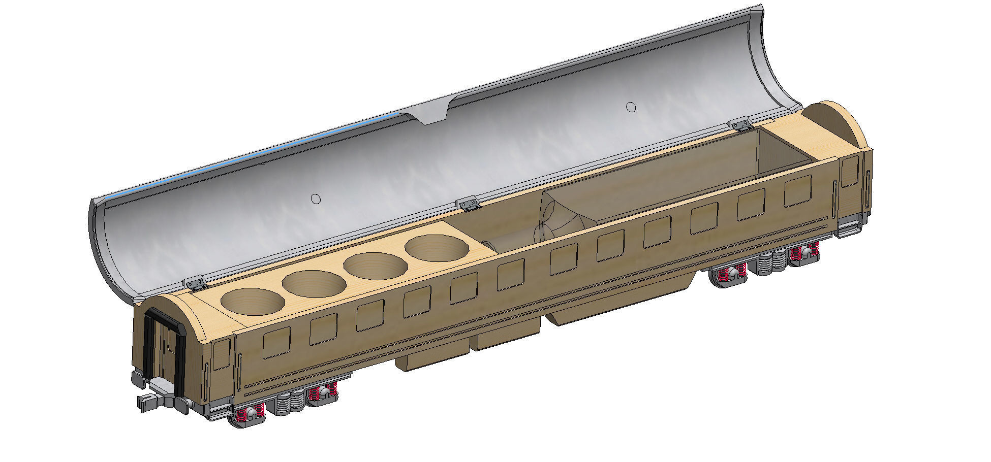 Souvenir for bottle - Ukraine train 3D print model_3