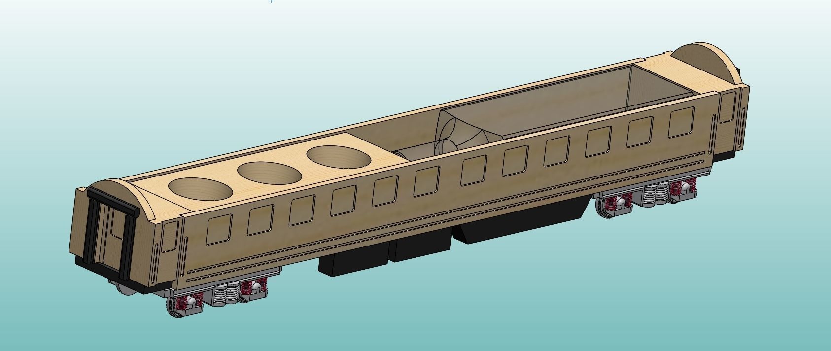 Souvenir for bottle - Ukraine train 3D print model_2