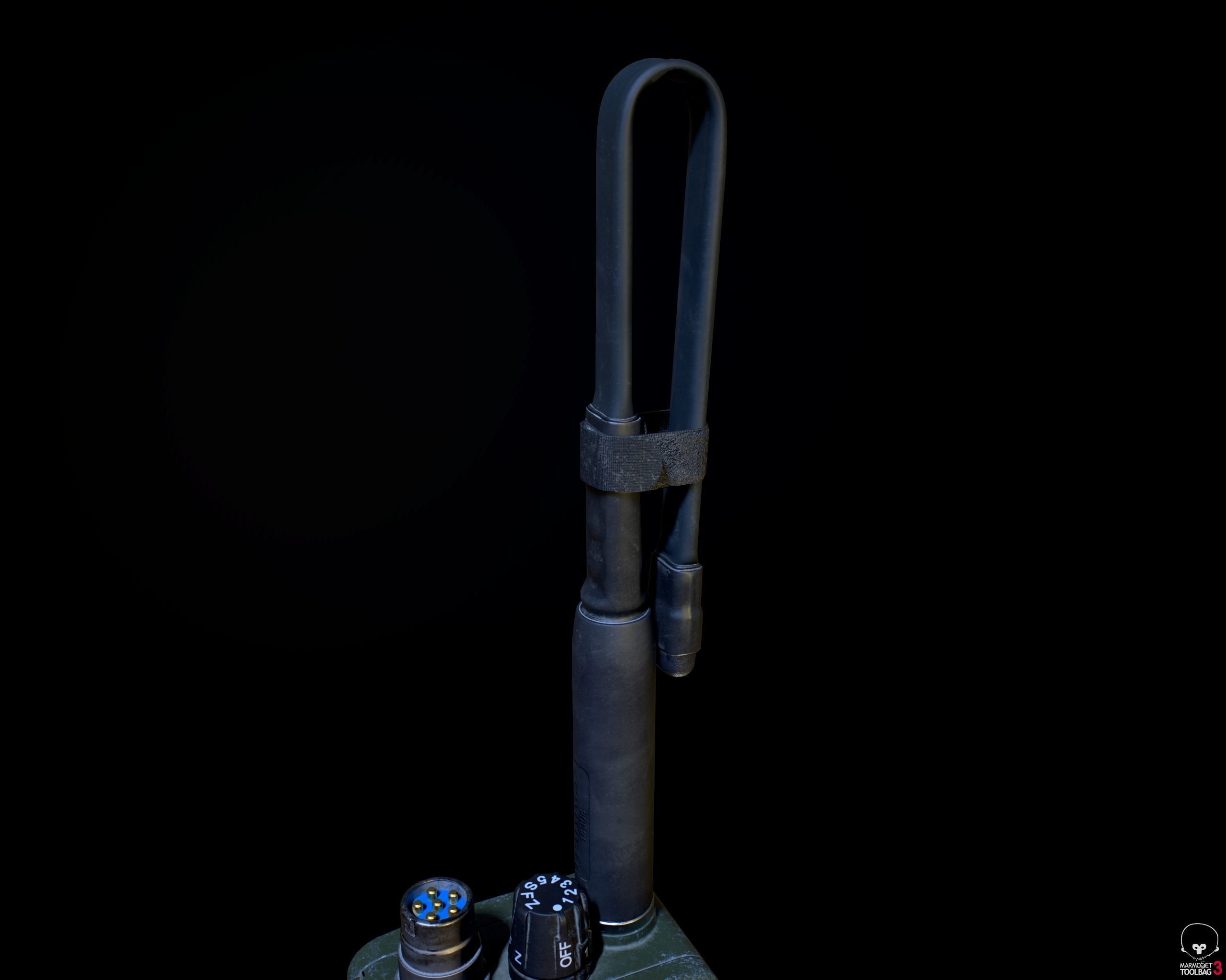 Military Radio AN PRC-152 Low-poly 3D model_24