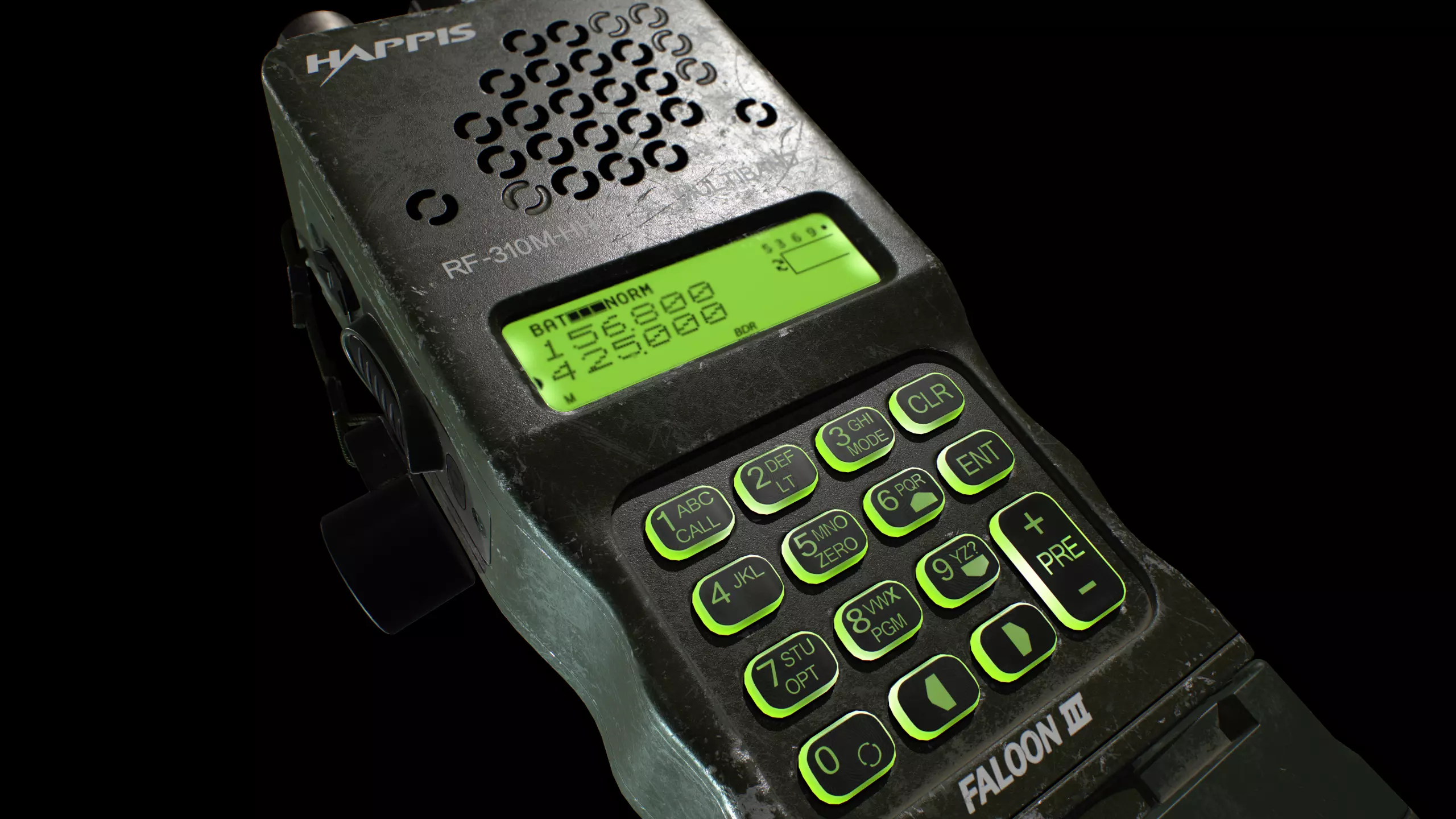 Military Radio AN PRC-152 Low-poly 3D model_0