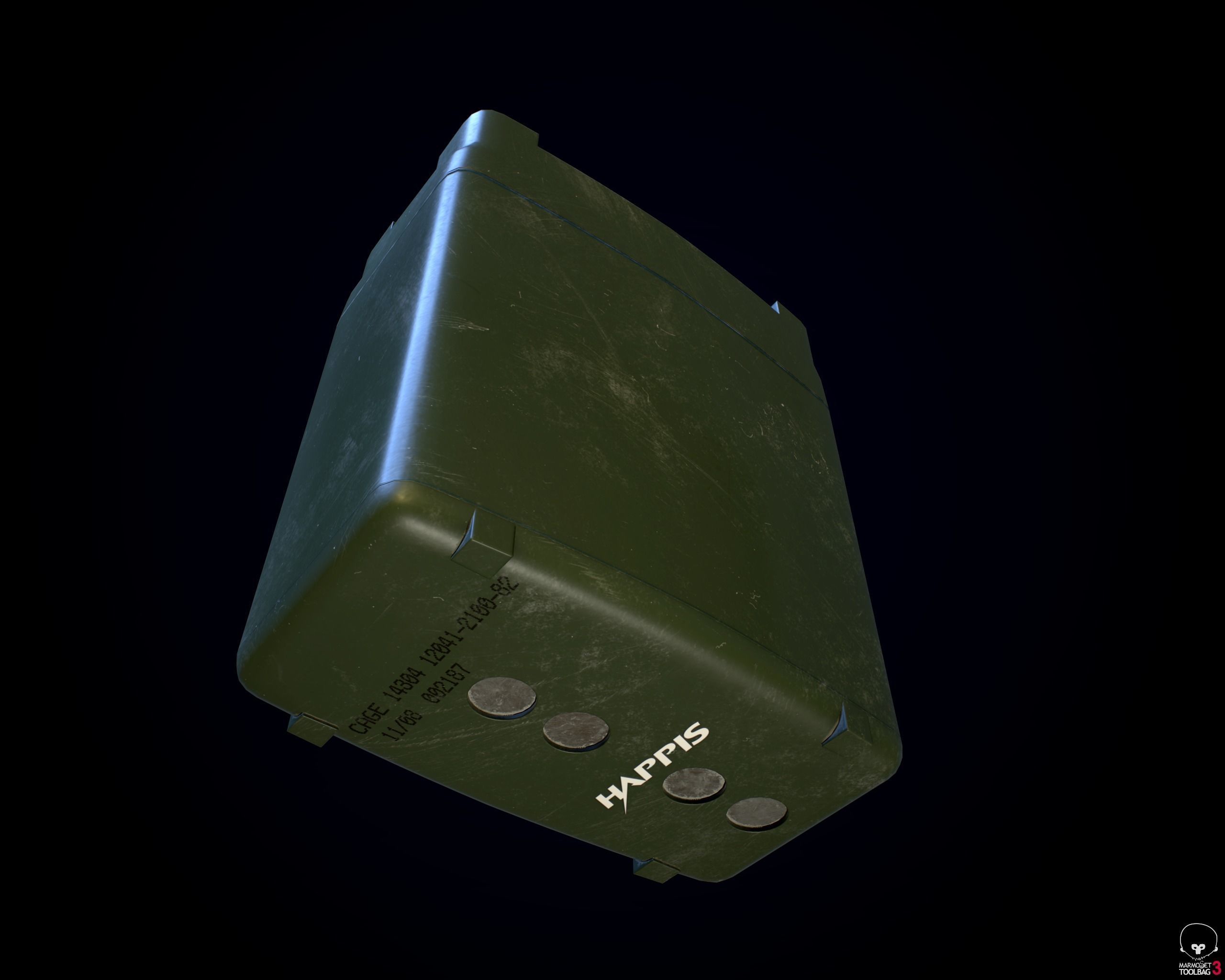 Military Radio AN PRC-152 Low-poly 3D model_17