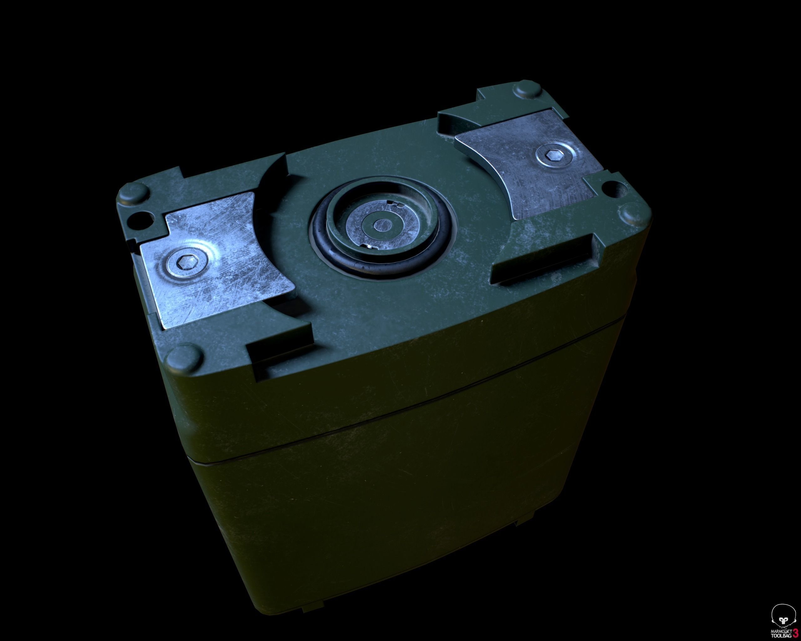 Military Radio AN PRC-152 Low-poly 3D model_14