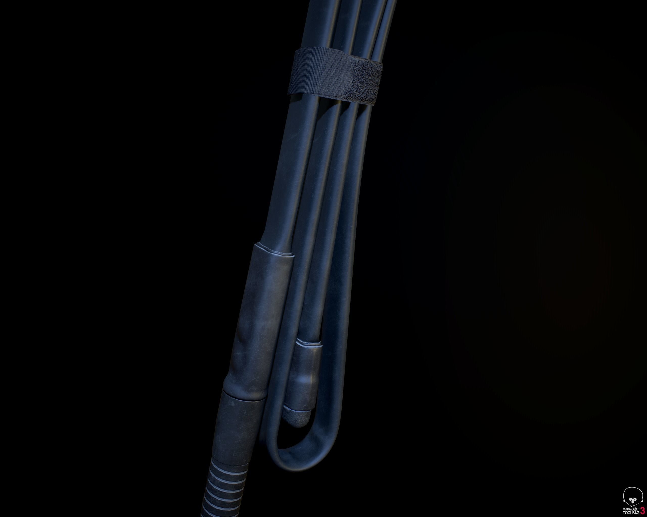 Military Radio AN PRC-152 Low-poly 3D model_32