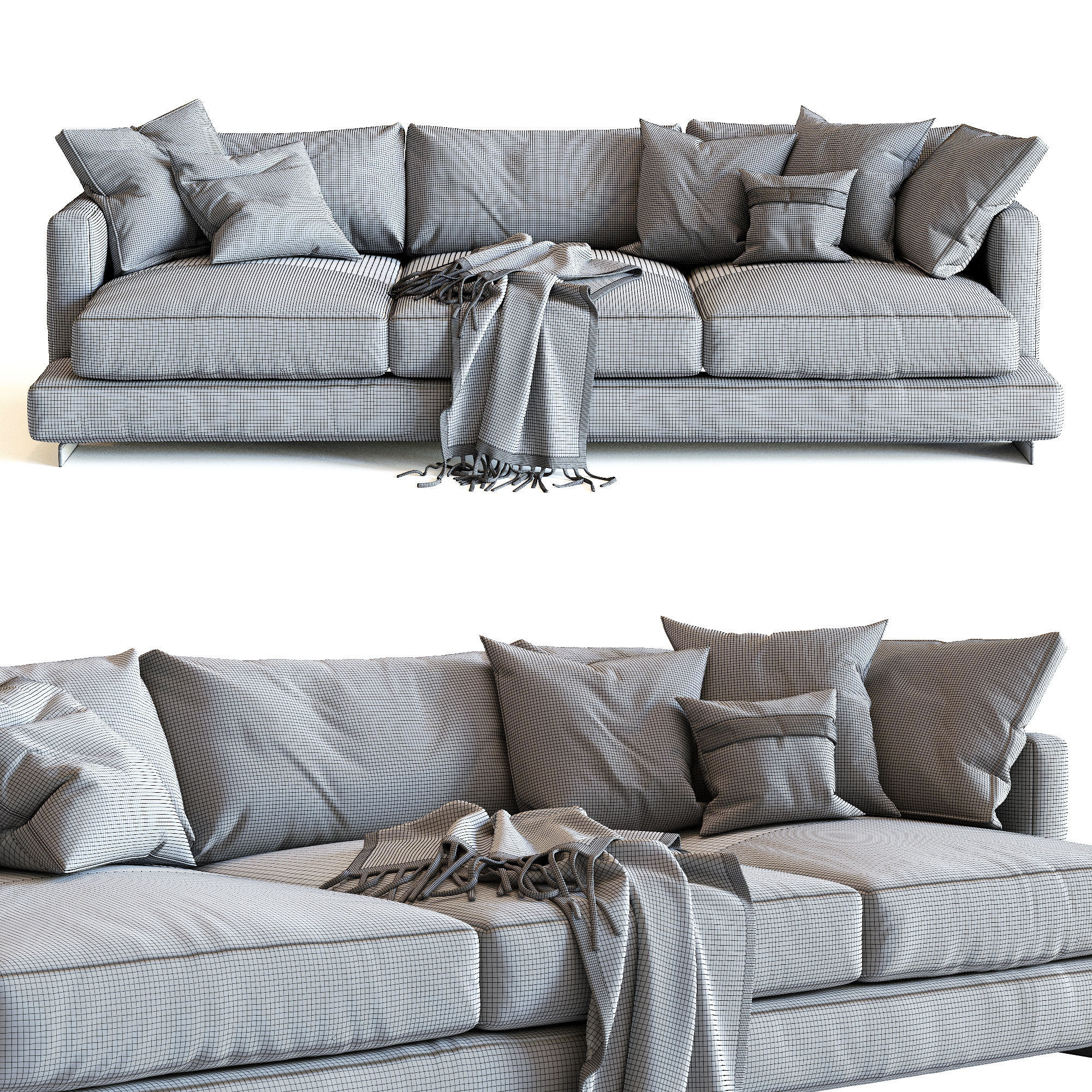 Flexform Long Island 3D model_3