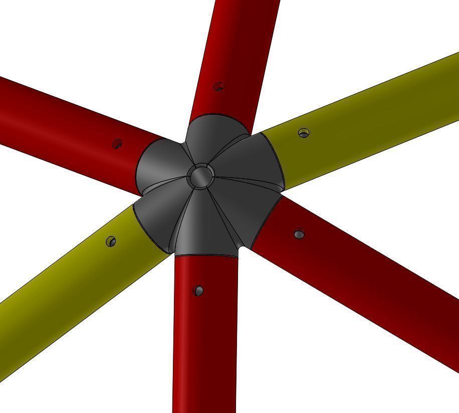 Dome V2 Connector Kit 3D print model_6