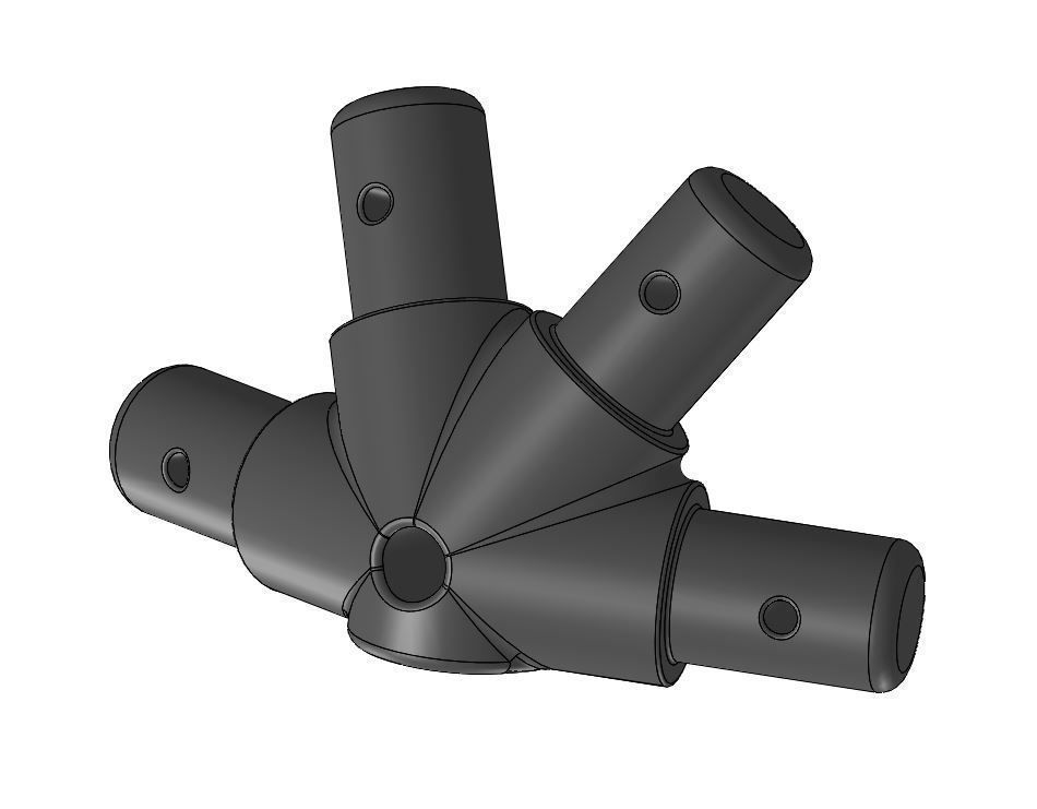 Dome V2 Connector Kit 3D print model_3