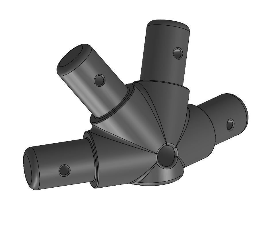 Dome V2 Connector Kit 3D print model_4