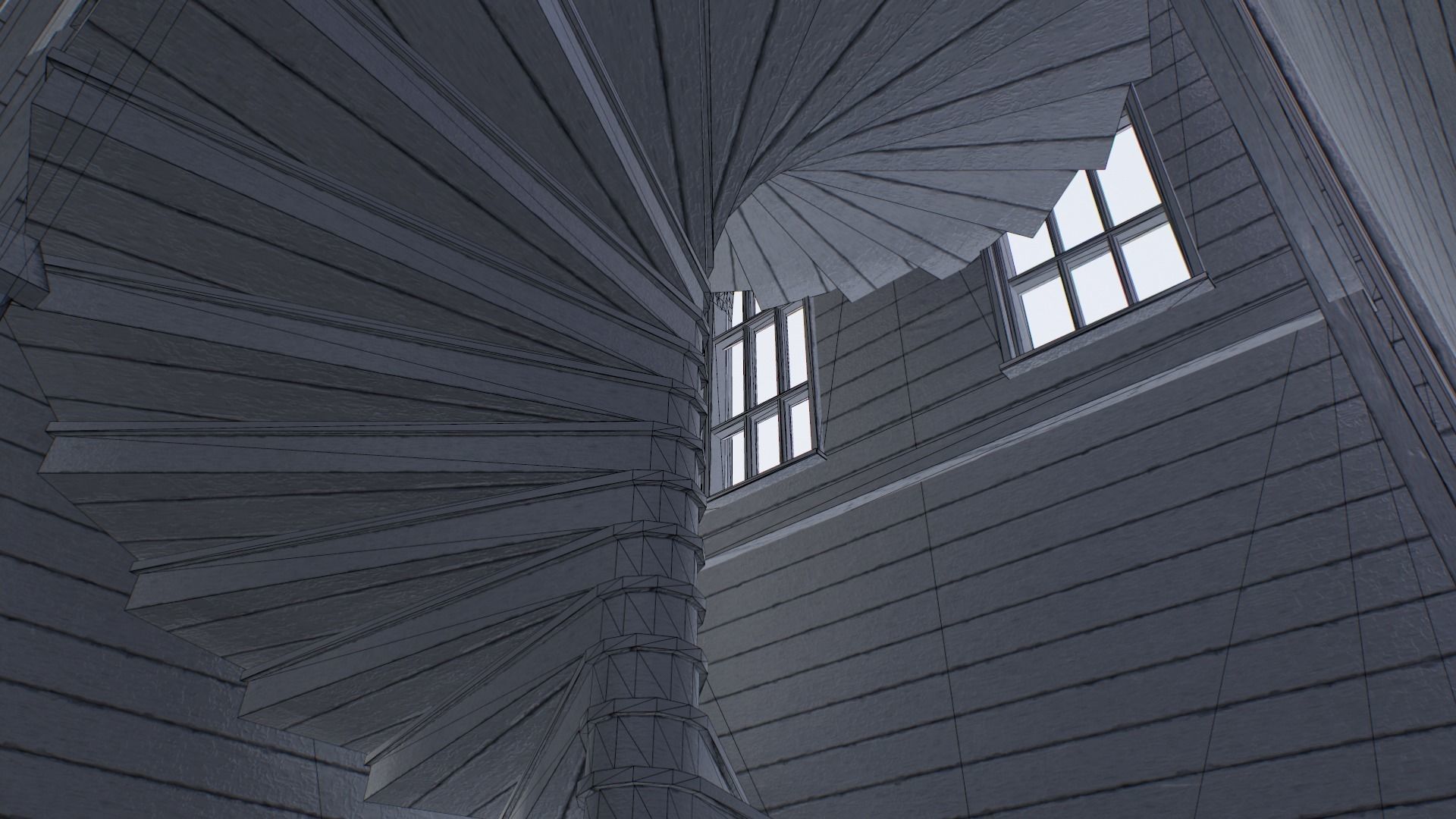 Ruined Church Low-poly 3D model_17