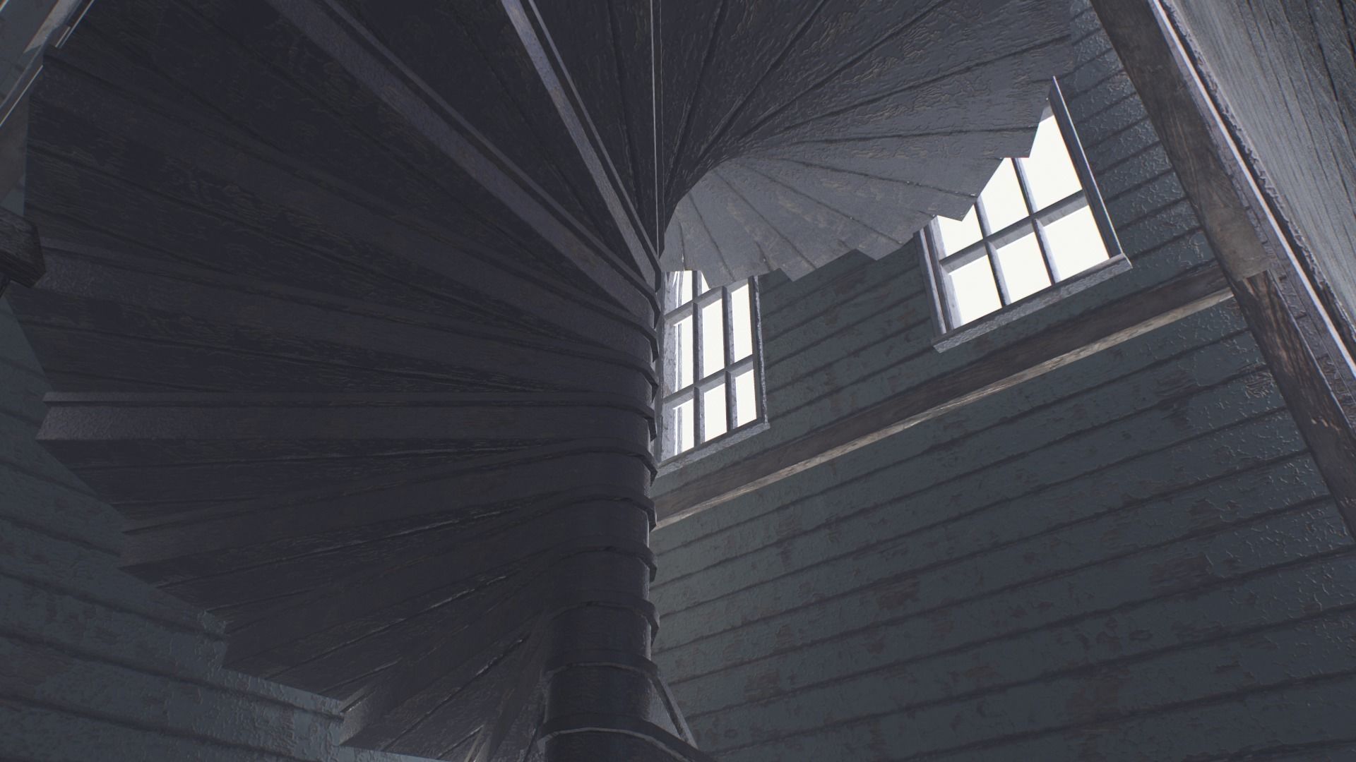 Ruined Church Low-poly 3D model_16