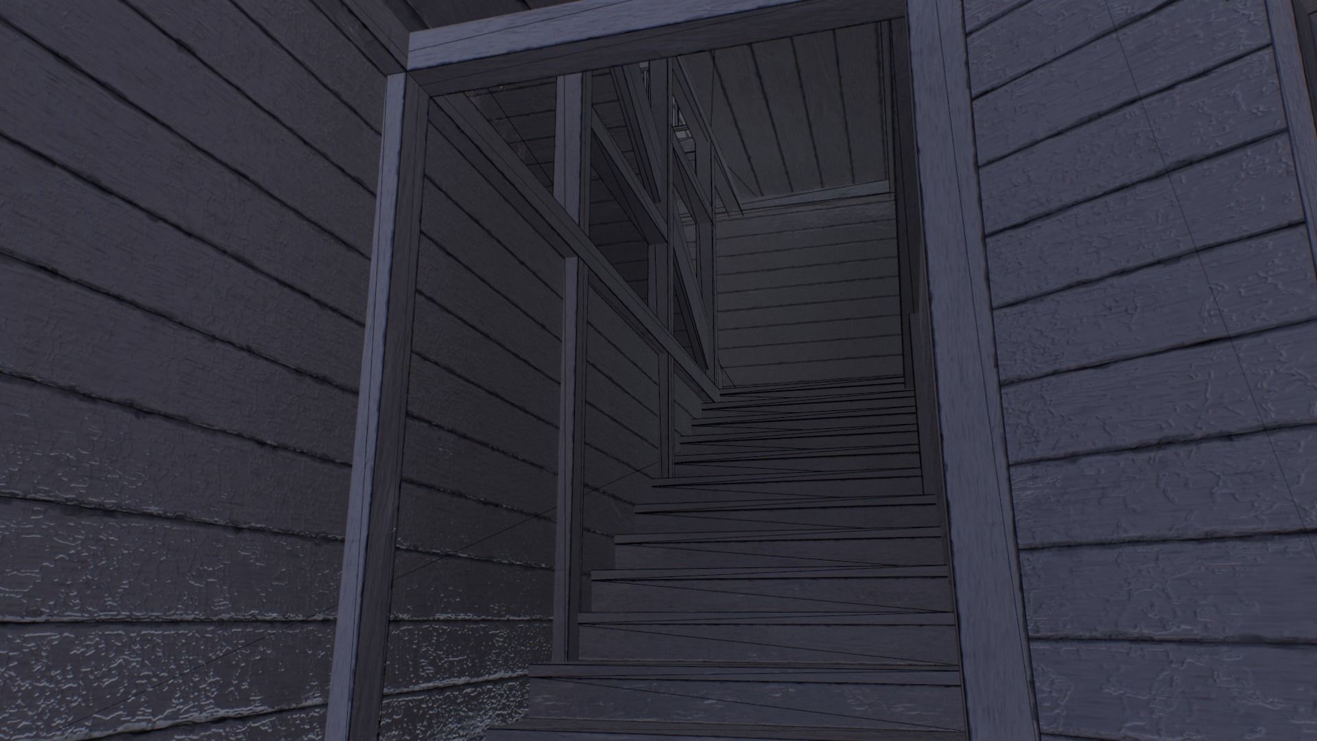 Ruined Church Low-poly 3D model_13