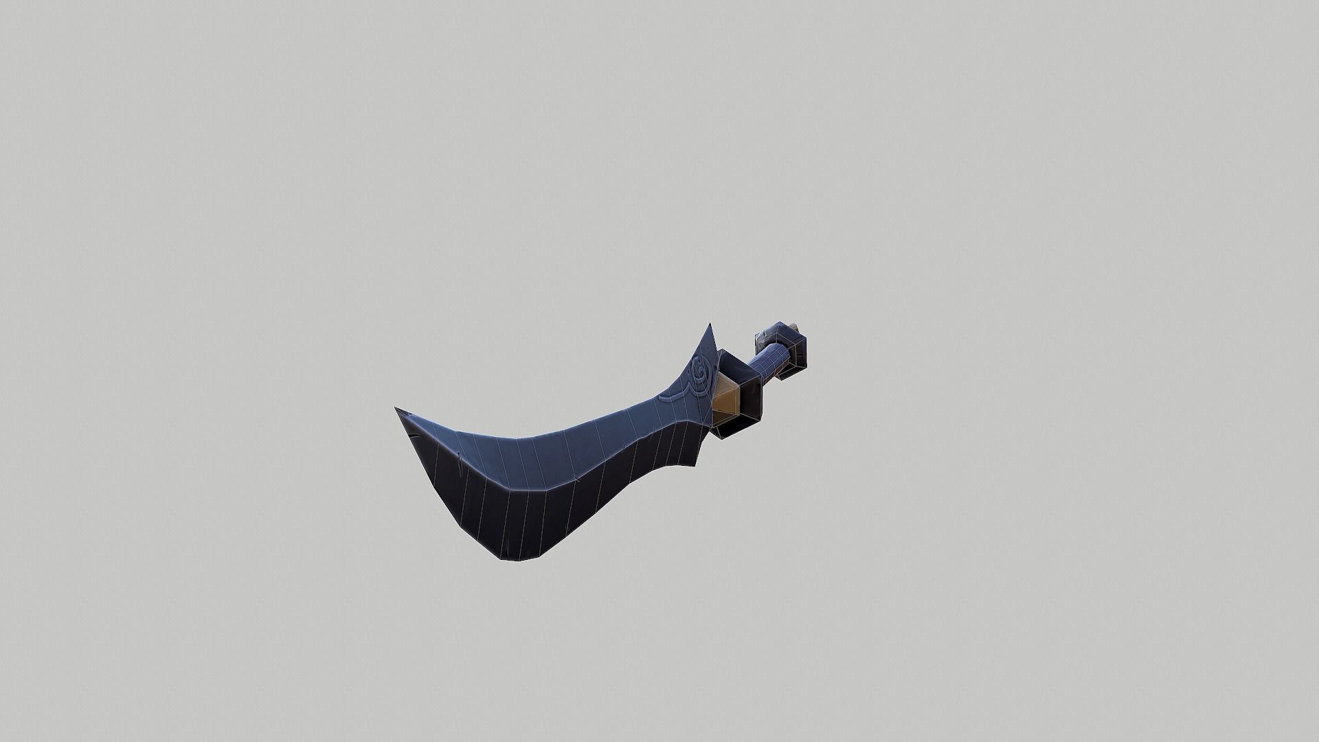 Combat knife - PBR Low-poly 3D model_13