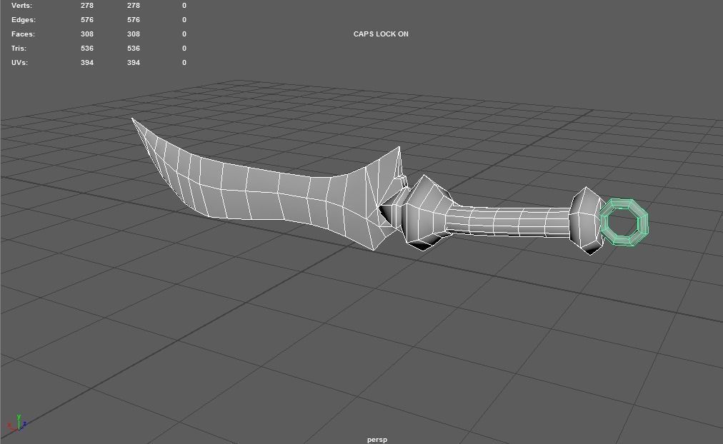 Combat knife - PBR Low-poly 3D model_17