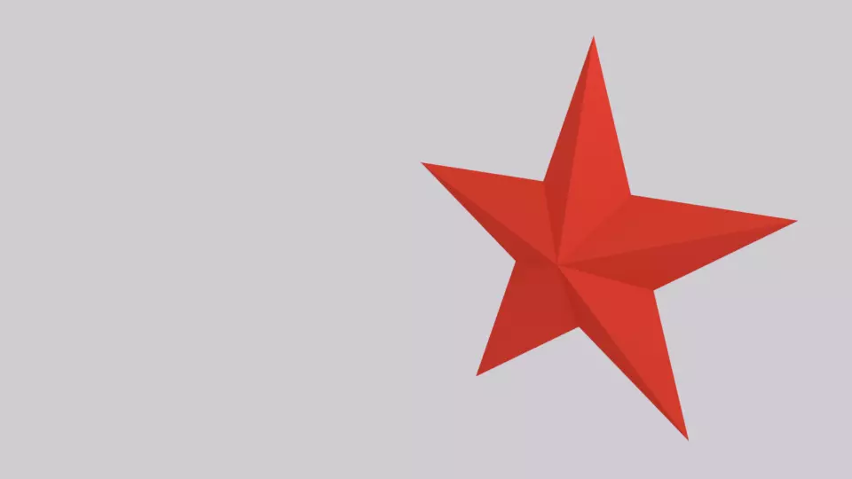 Red star Free 3D model_0