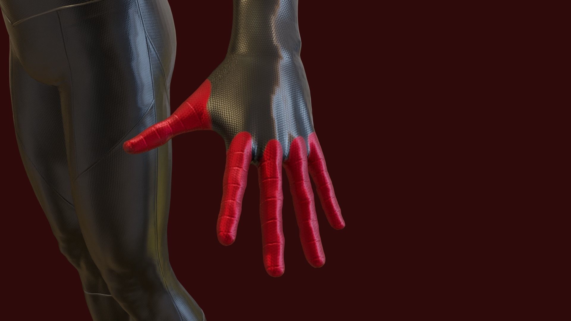 Spider-man Miles Morales PS5 Rigged 3D model_3
